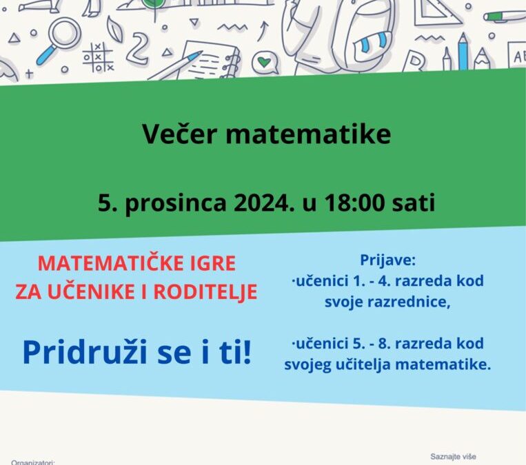 VEČER MATEMATIKE