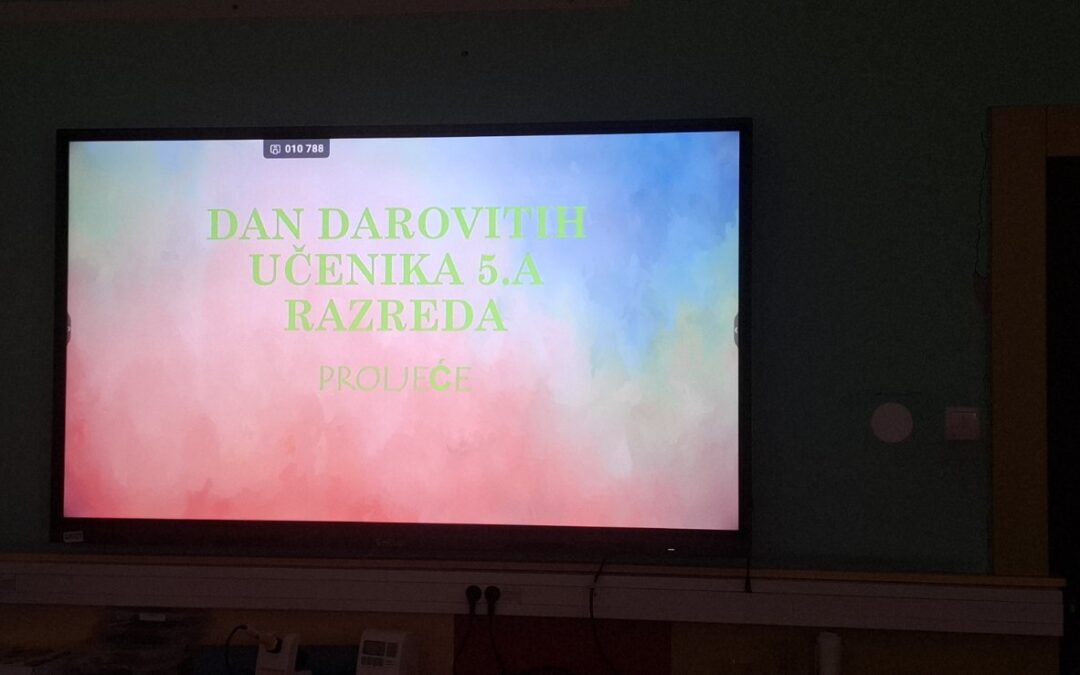 DAN DAROVITIH UČENIKA