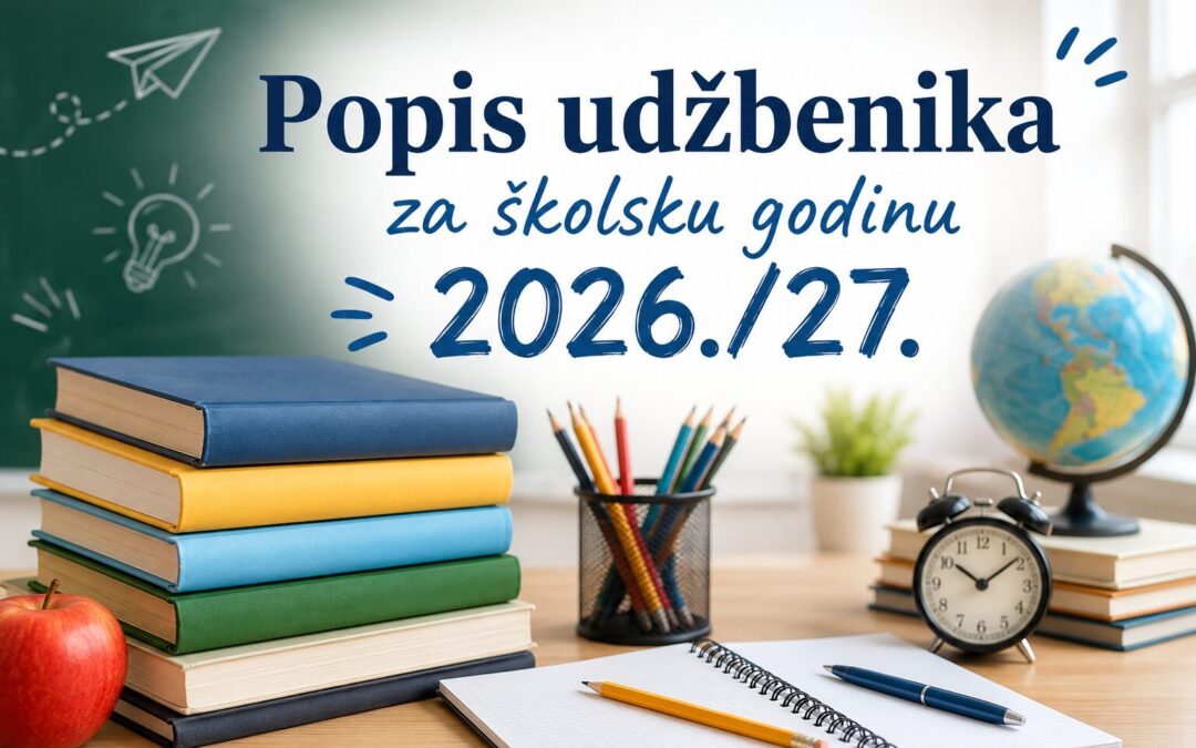 ODLUKA O ODABIRU UDŽBENIKA ZA šk. god. 2026./2027.