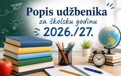 ODLUKA O ODABIRU UDŽBENIKA ZA šk. god. 2026./2027.